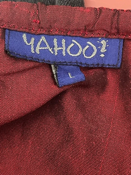 Y2K Red Boho Peasant Top Fairy Grunge Tie Front Off Shoulder Blouse India Size L - Picture 5 of 8